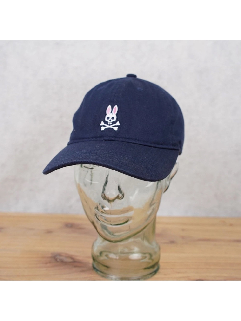 Psycho Bunny by Robert Godley Unisex Baseball Cap Strap-back Embroidered Logo OS